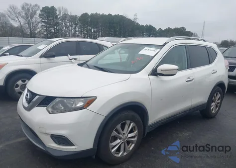2014 Nissan Rogue Sv z USA, uszkodzony, nr VIN 5N1AT2MT8EC867854